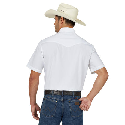 Wrangler Short Sleeve White Pearl Snap