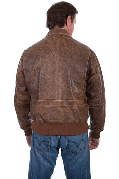 Scully Bomber Jacket Brown Antique Lamb
