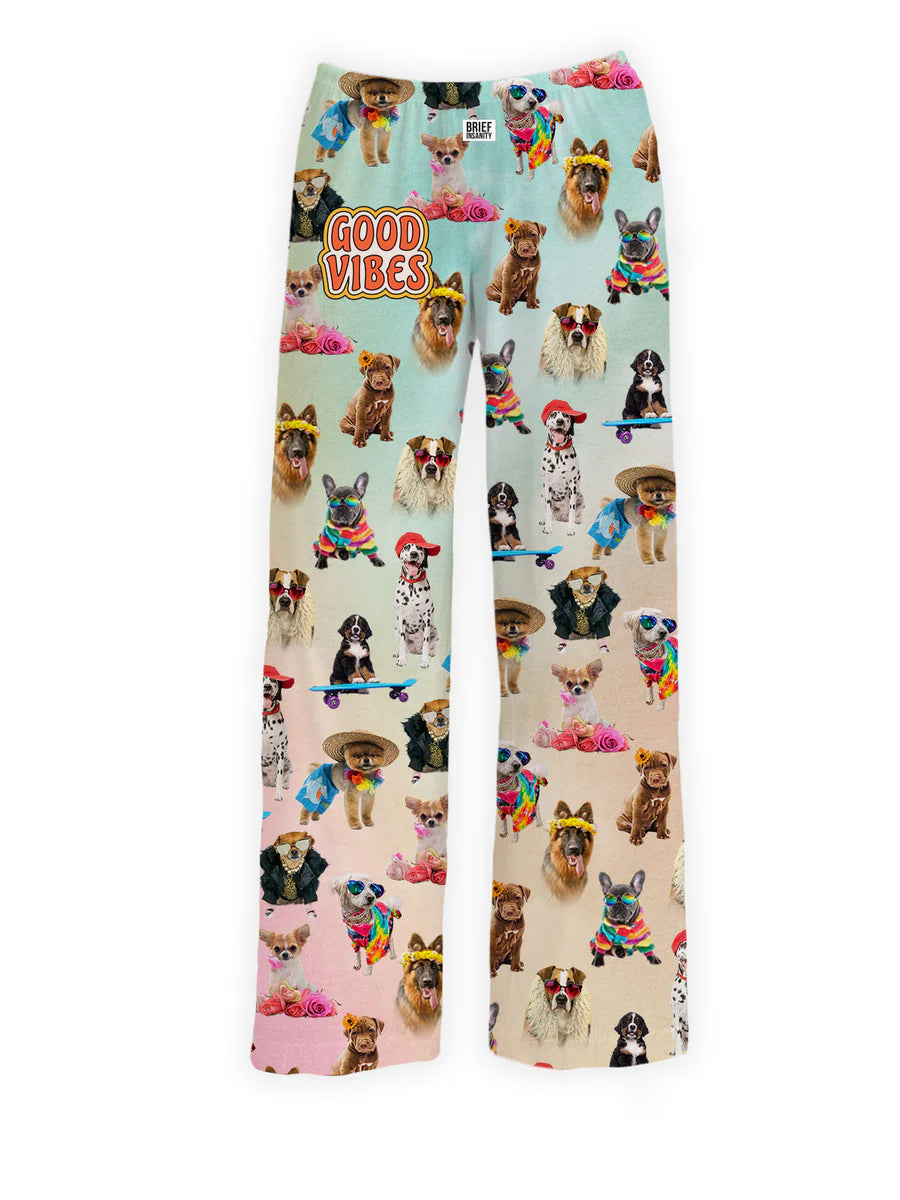 Brief Insanity Good Vibes Dog Lounge Pants
