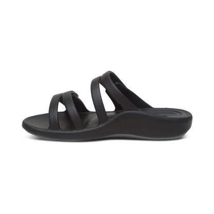 Aetrex Janey Sport Slide Black