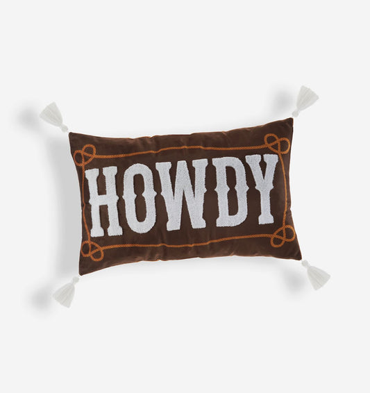Giftcraft Lumbar Pillow - Howdy