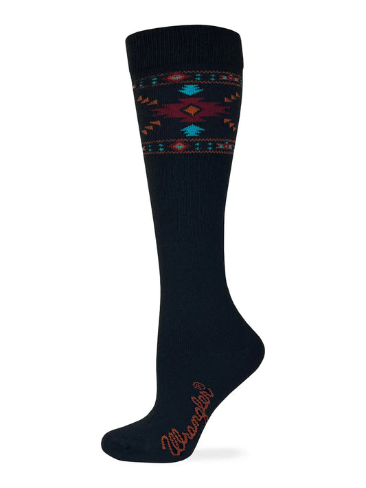 Wrangler Aztec Print Merino Wool Boot Sock