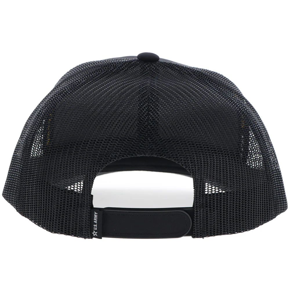 Hooey US Army Hat Black with Round Patch