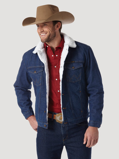 Wrangler Denim Jacket with Fleece Collar