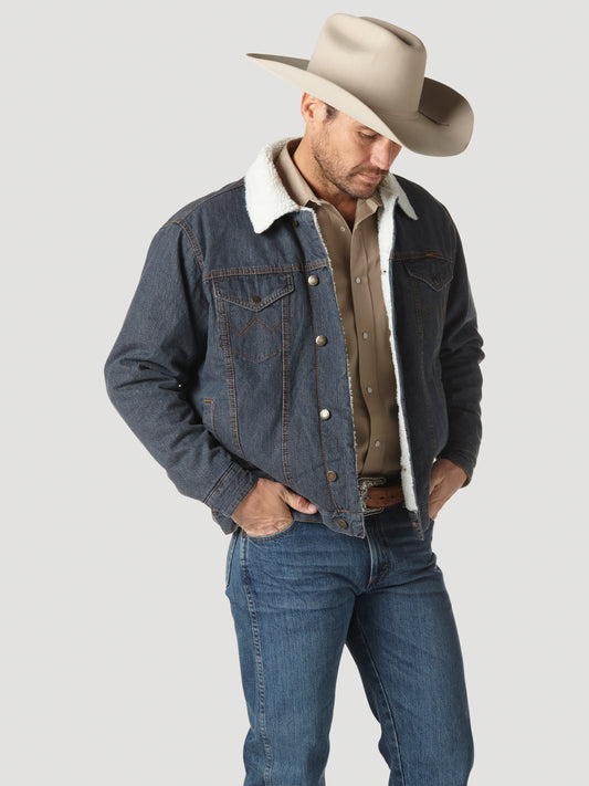 Wrangler Sherpa Lined Denim Jacket