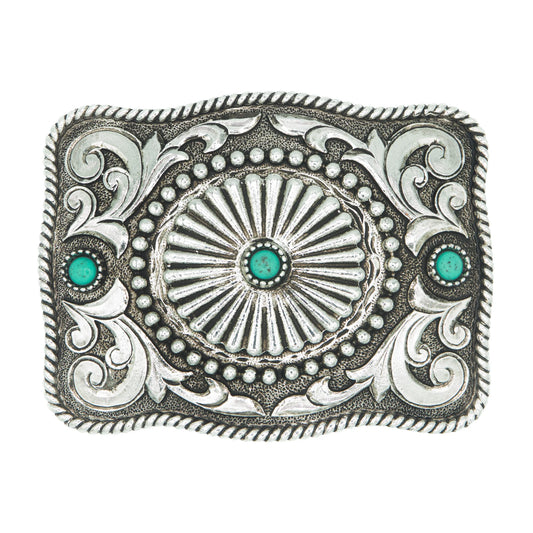 AndWest Concho with Turquoise Accents Buckle