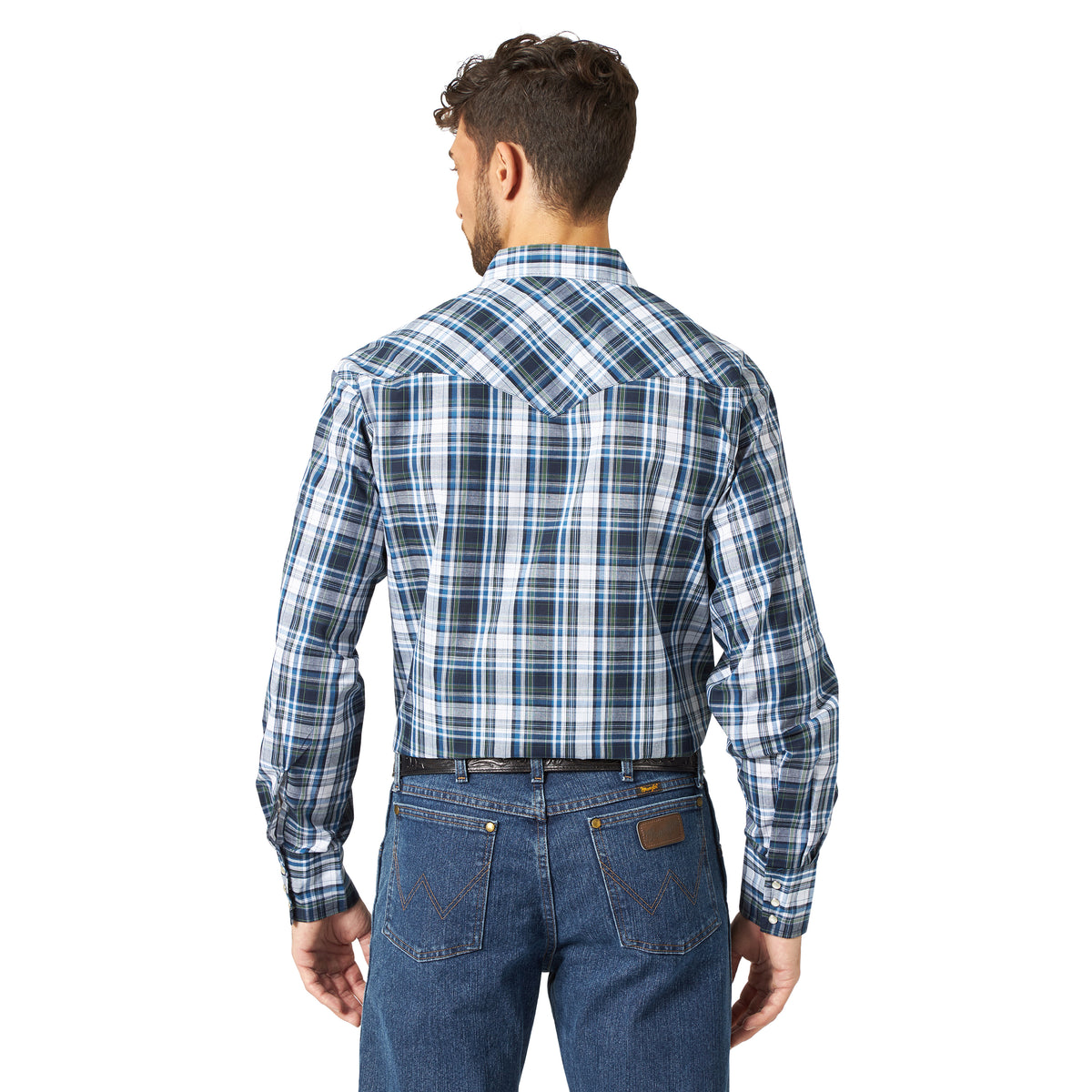 Wrangler Assorted Long Sleeve Plaid Snap Shirt