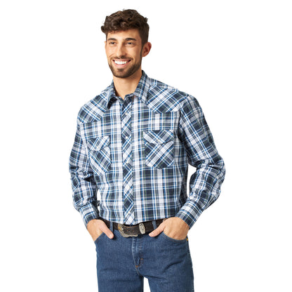 Wrangler Assorted Long Sleeve Plaid Snap Shirt