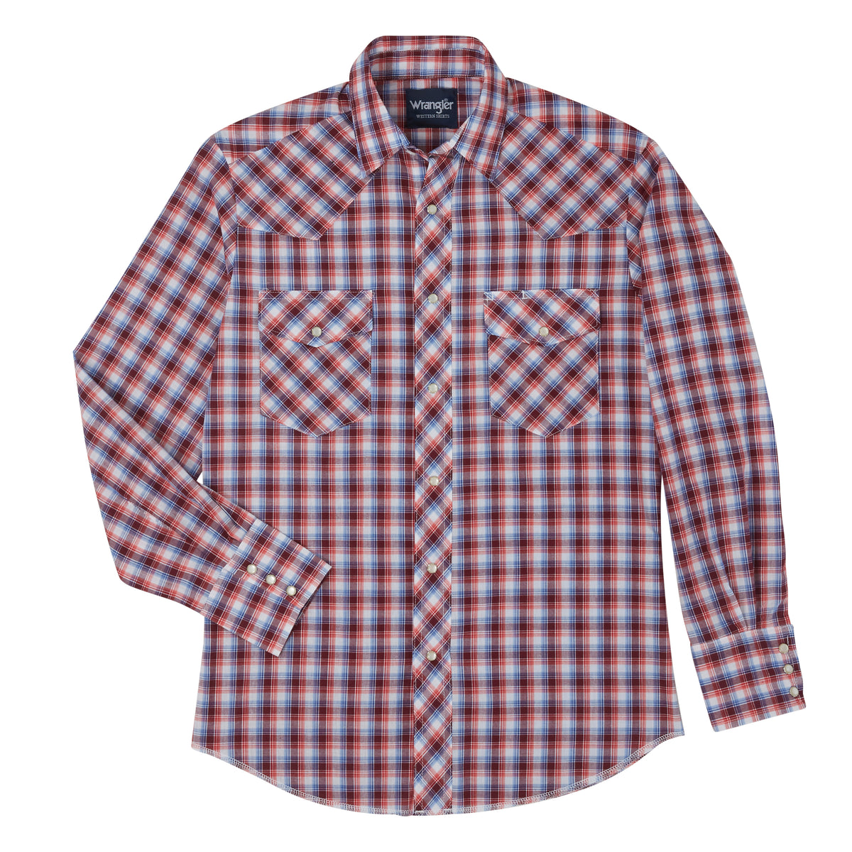 Wrangler Assorted Long Sleeve Plaid Snap Shirt