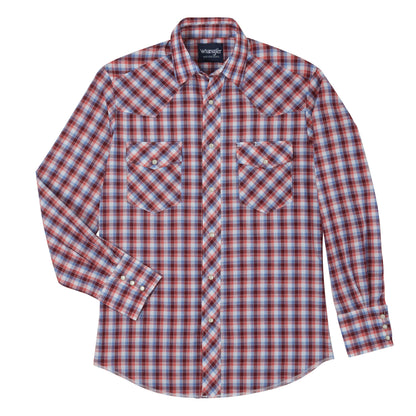 Wrangler Assorted Long Sleeve Plaid Snap Shirt