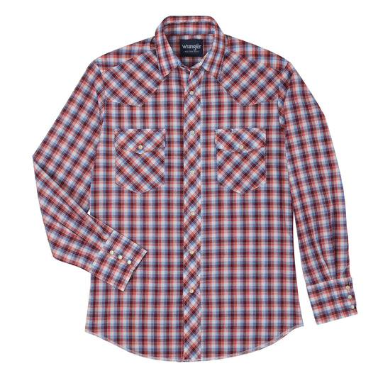 Wrangler Assorted Long Sleeve Plaid Snap Shirt