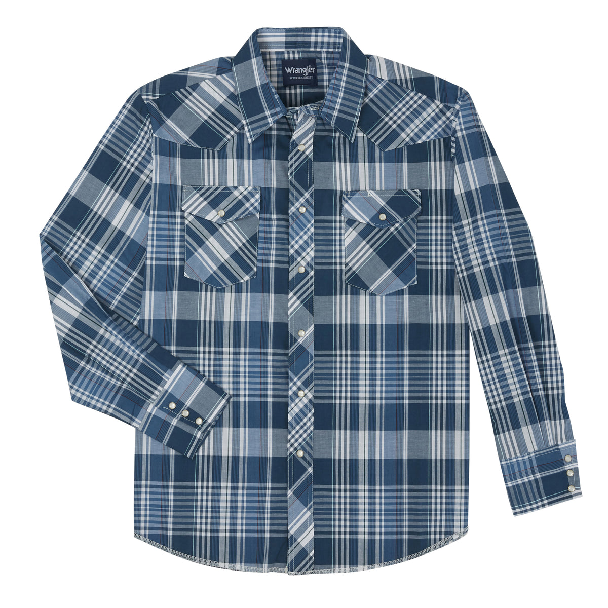 Wrangler Assorted Long Sleeve Plaid Snap Shirt