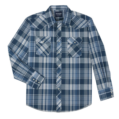 Wrangler Assorted Long Sleeve Plaid Snap Shirt