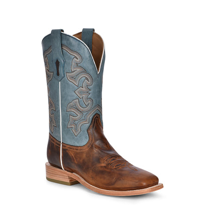 Corral Honey/Blue Square Toe
