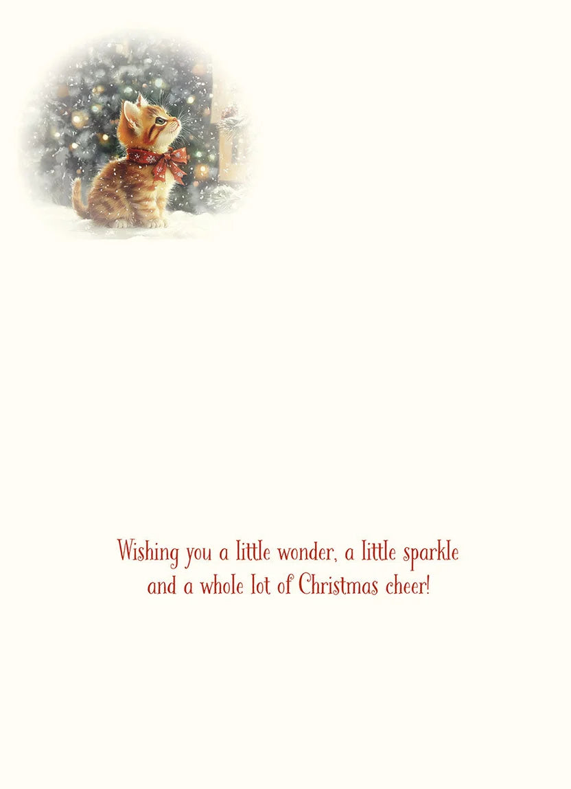 Leanin' Tree Holiday Purr-fect Season Glitter
