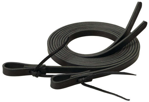 Weaver Black Leather Split Reins 5/8" x 7'