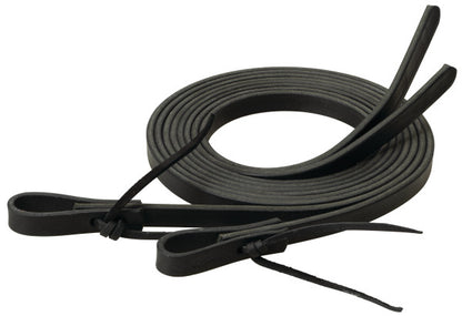 Weaver Black Leather Split Reins 5/8" x 7'
