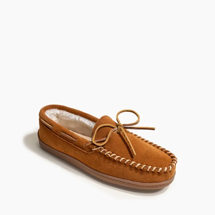 Minnetonka Pile Lined Hardsole Brown