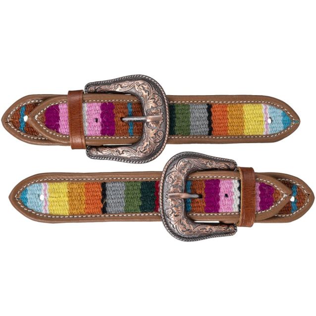 Tough 1 Serape Spur Straps Light Antique