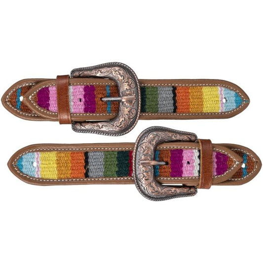 Tough 1 Serape Spur Straps Light Antique