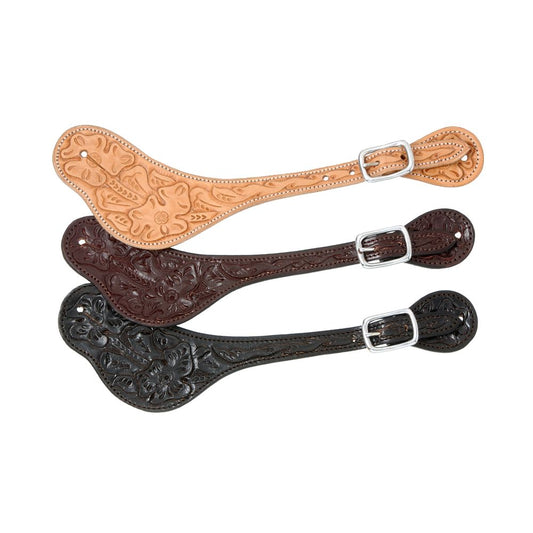 Royal King Floral Tooled Spur Strap