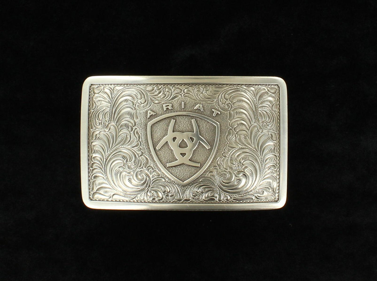 Ariat Rectangle Logo Belt Buckle