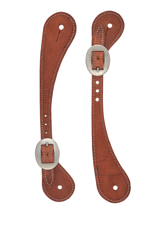 Weaver Harness Leather Spur Straps Russet