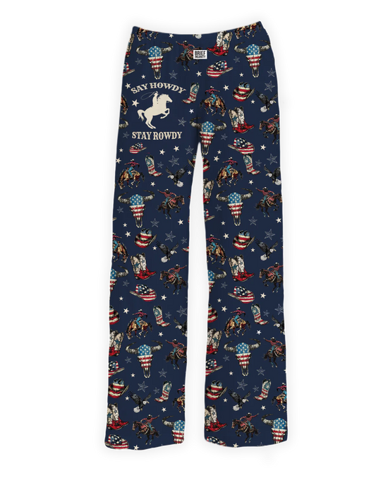 Brief Insanity Old West Cowboy Lounge Pants