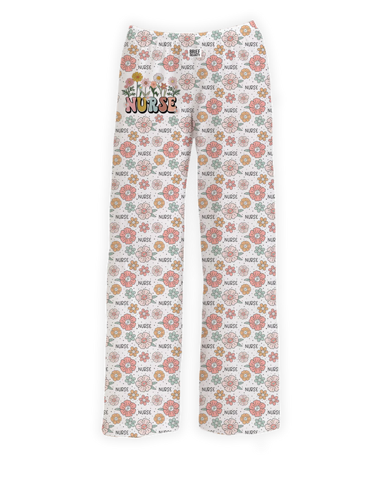 Brief Insanity Floral Nurse Lounge Pants