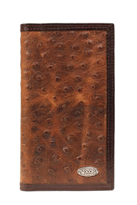 Nocona Ostrich Print Rodeo Wallet
