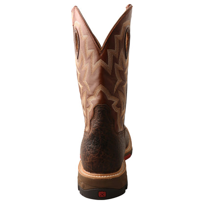 Twisted X Lite Work Smoky Chocolate Spice Waterproof EH
