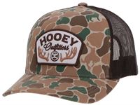 Hooey Outfitters Camo Brown 5-Panel Trucker with White Brown Patch