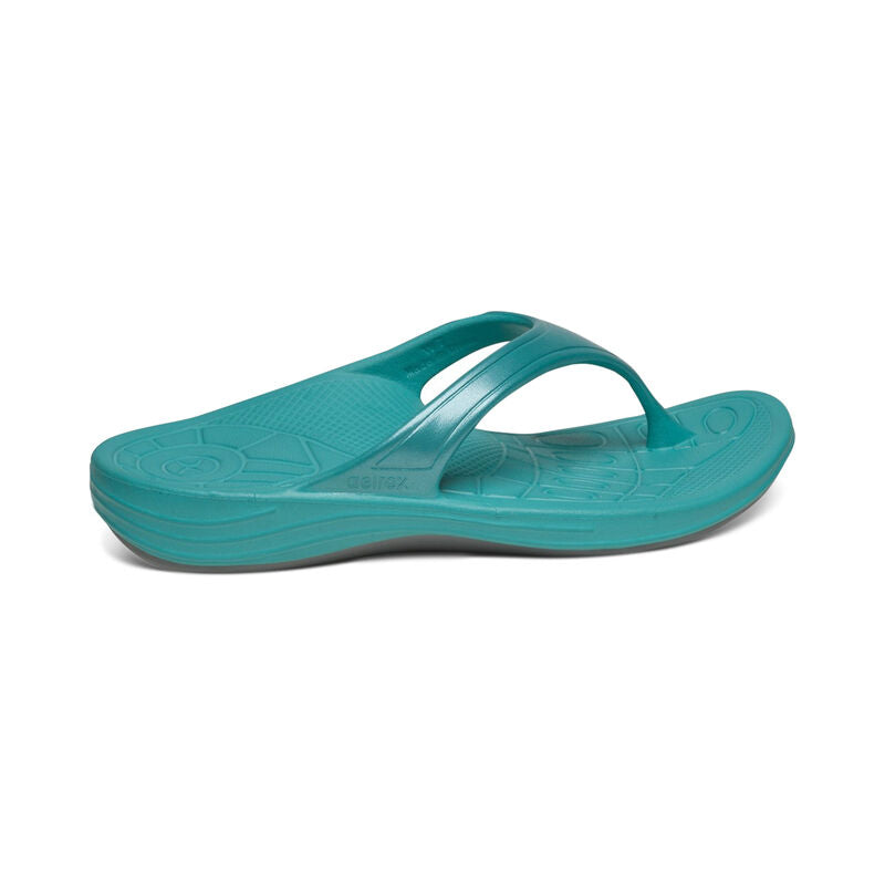 Aetrex Fiji Orthotic Flip Aqua