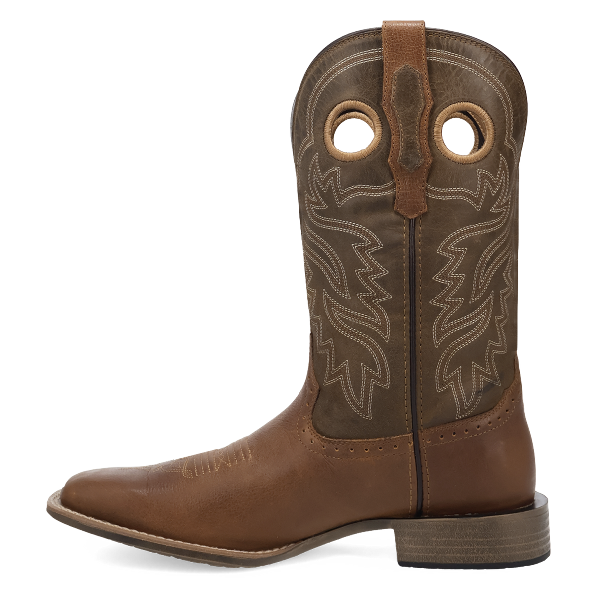 Laredo Atkins Leather Boot Brown/Olive