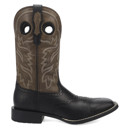 Laredo Burnham Leather Boot Black/Grey