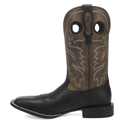 Laredo Burnham Leather Boot Black/Grey