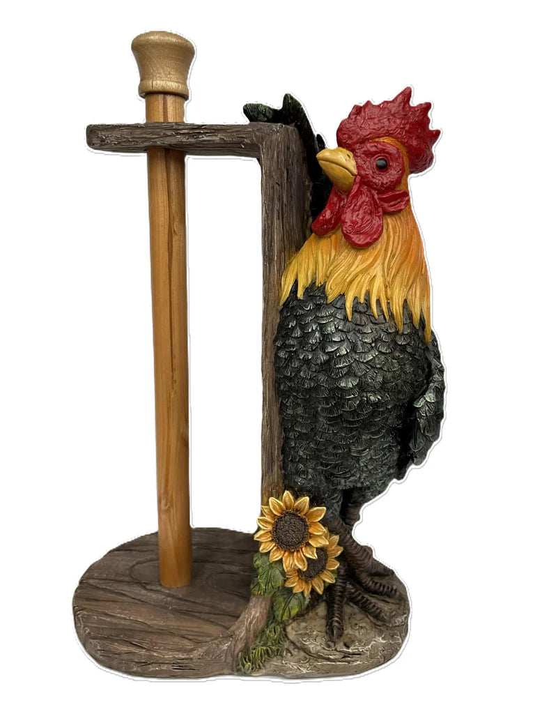 Pine Ridge Rooster Paper Towel Holder