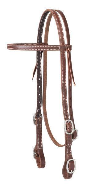 Weaver Work Tack Browband Headstall with Buckle Bit Ends