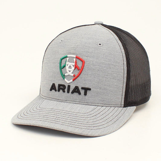 Ariat Mexico Flag Logo Grey/Black Hat