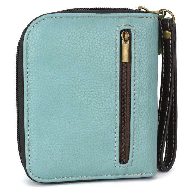 Chala Zip Around Wallet Blue Daisy