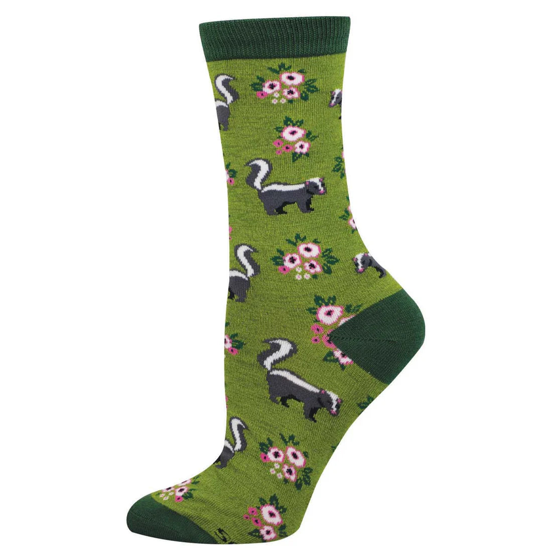 Socksmith Bamboo Love You Stinky Green