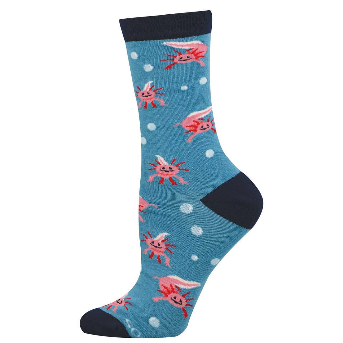 Socksmith Bamboo A Lotta Axolotls Blue