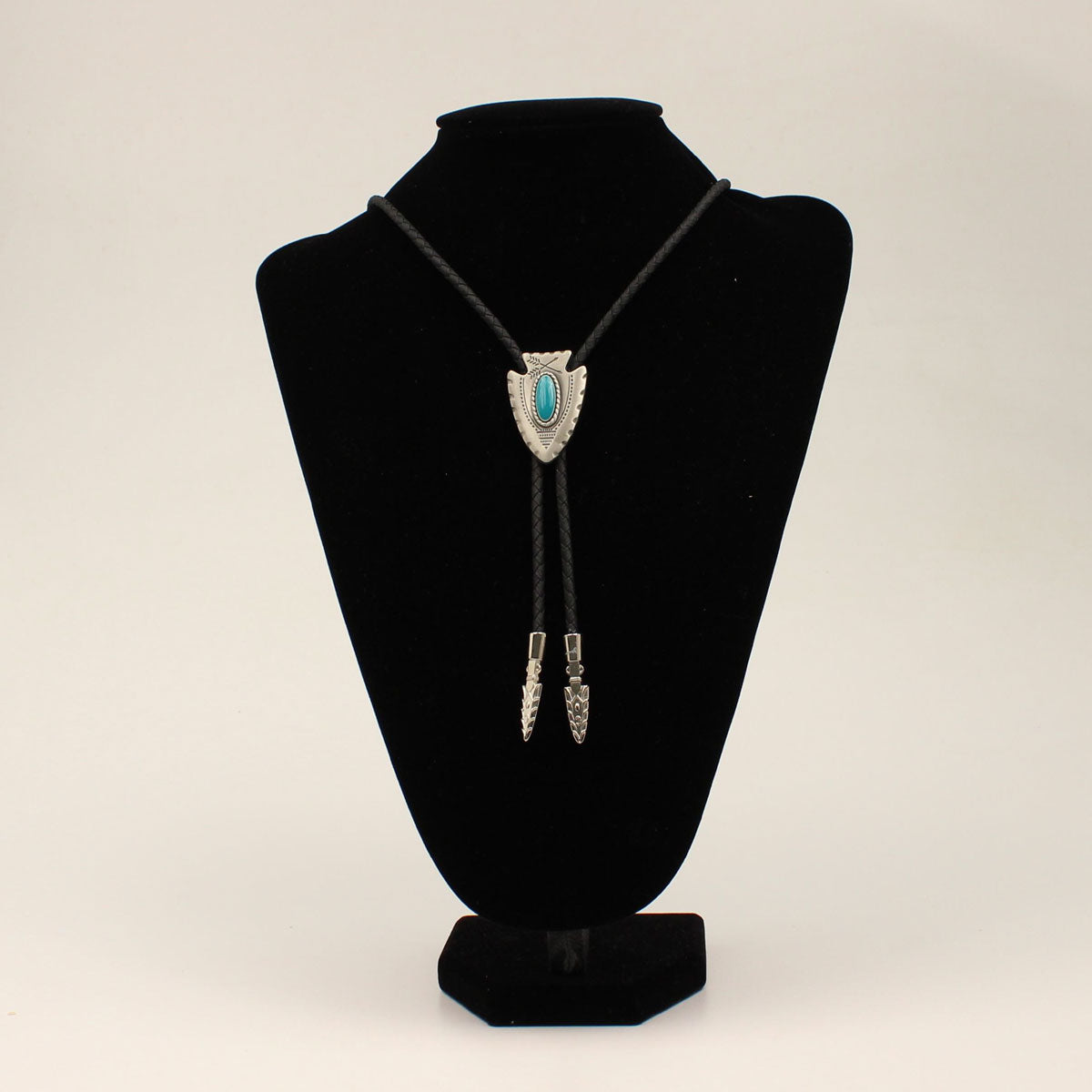 Turquoise Arrowhead Bolo Tie