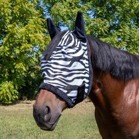Tough 1 Zebra Mesh Fly Mask