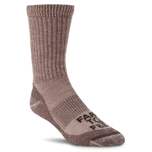Farm to Feet Boulder Light Cushion Crew Brown