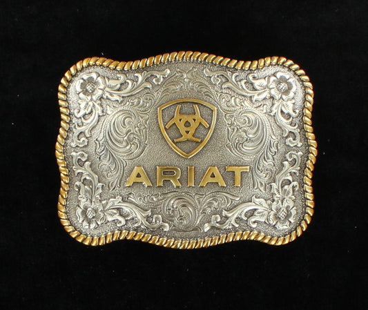 Ariat Gold Edge/Logo Belt Buckle