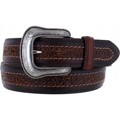 Justin Tooled Bison Belt
