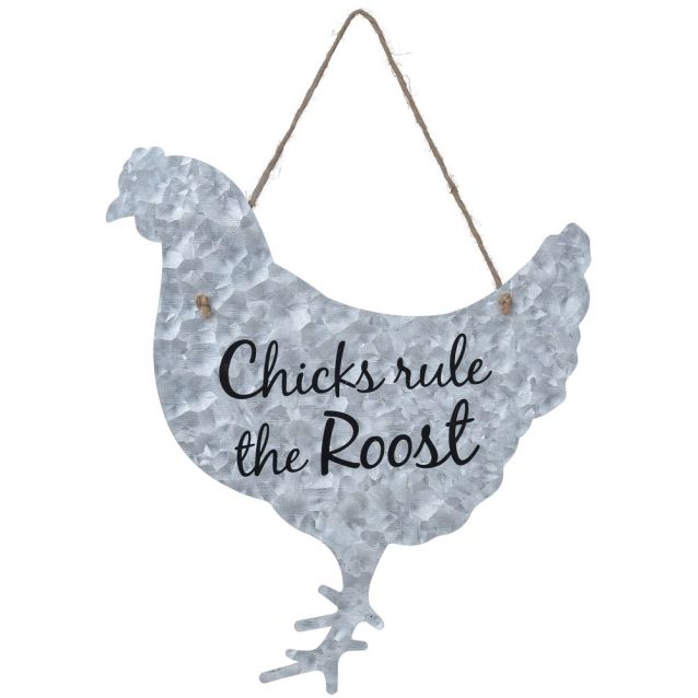 Tough 1 Metal Chicken Sign