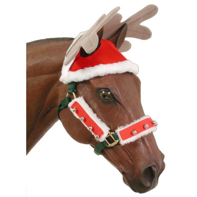Tough 1 Holiday Reindeer Horse Hat