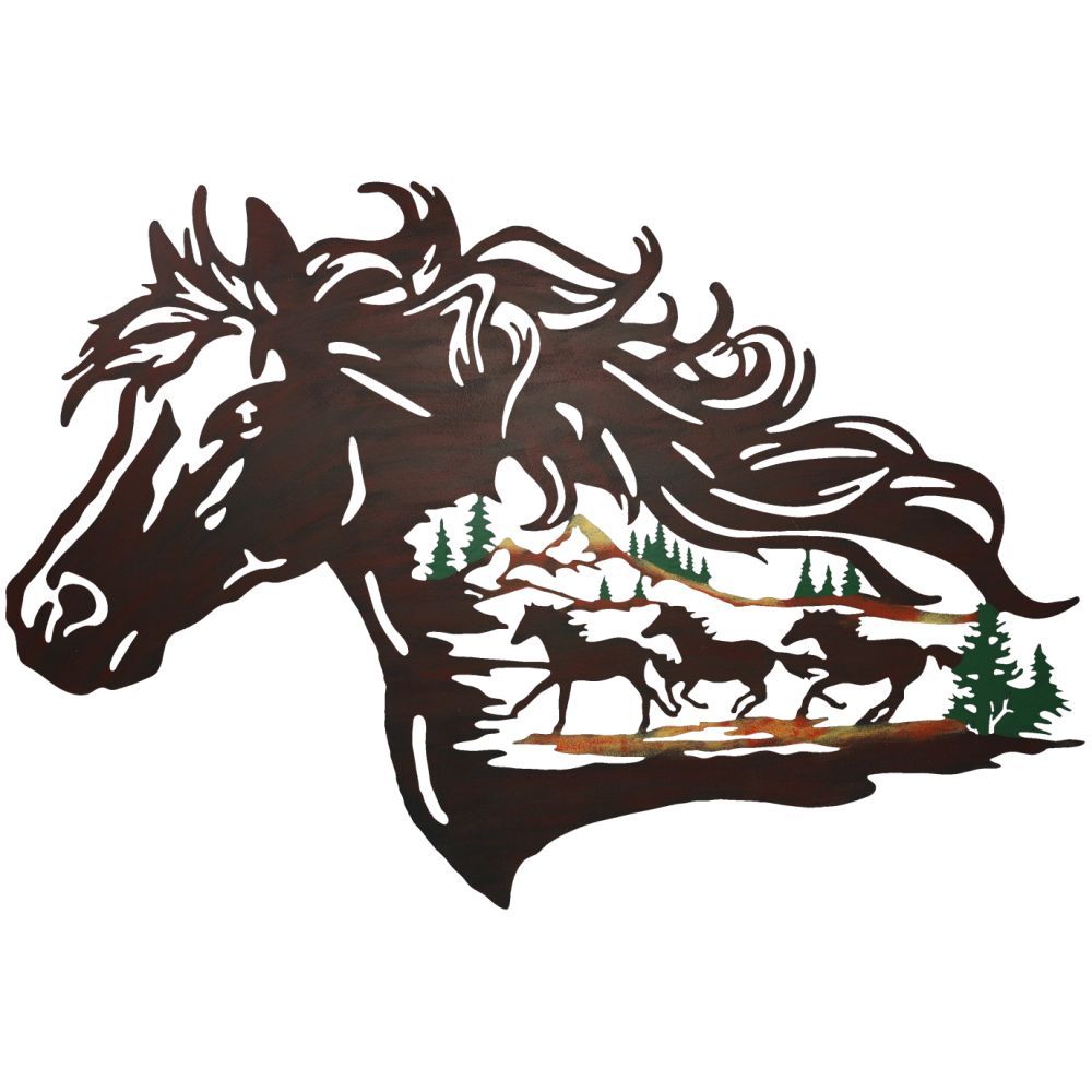 Tough 1 Horse Sign with Color Scene